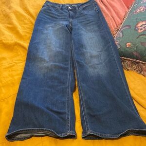 ON wow high rise wide leg jeans